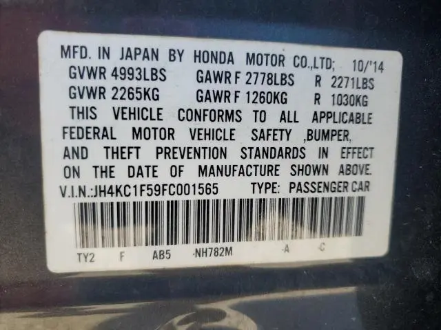 2015 ACURA RLX TECH  