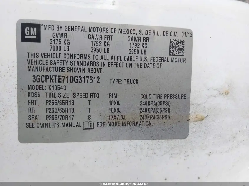 2013 CHEVROLET SILVERADO 1500 LTZ