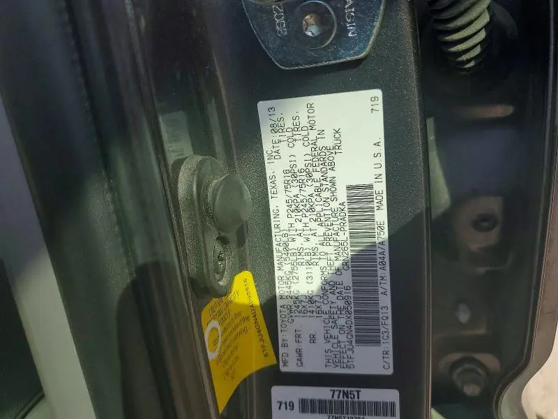 2013 TOYOTA TACOMA DOUBLE CAB PRERUNNER  
