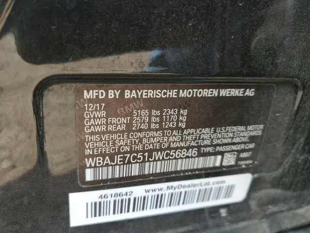2018 BMW 540 XI  