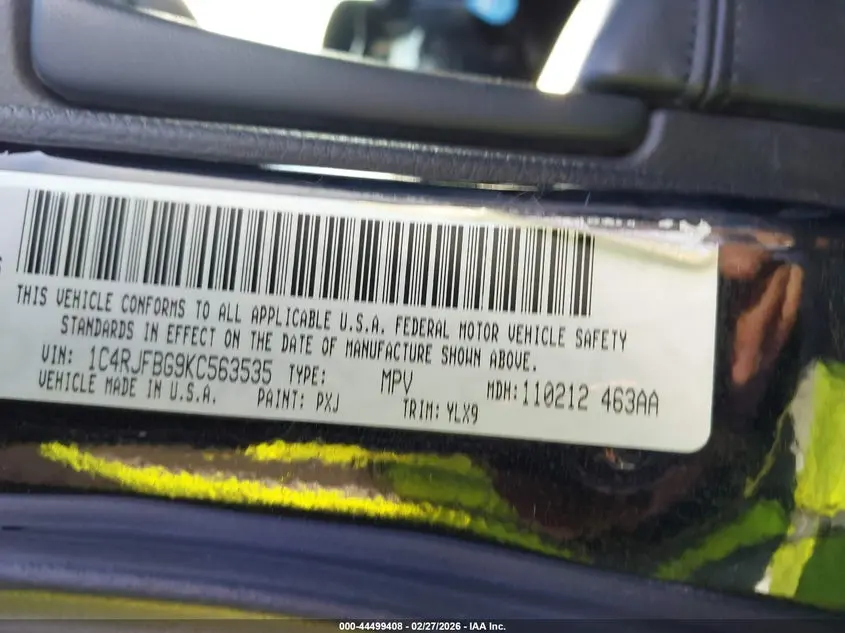 2019 JEEP GRAND CHEROKEE LIMITED X 4X4