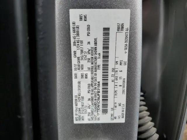 2018 FORD F150 SUPERCREW  