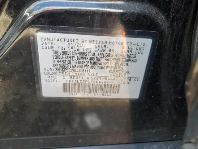 2020 NISSAN KICKS SV  