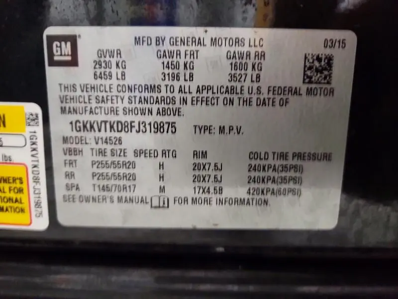 2015 GMC ACADIA DENALI  