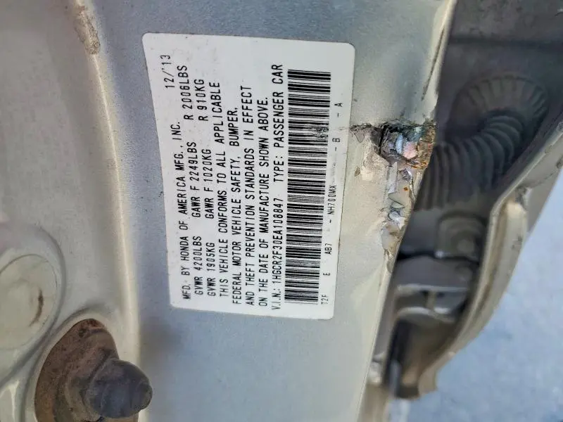 2014 HONDA ACCORD LX  