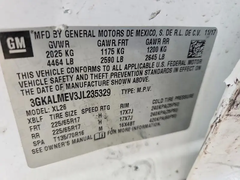 2018 GMC TERRAIN SLE  