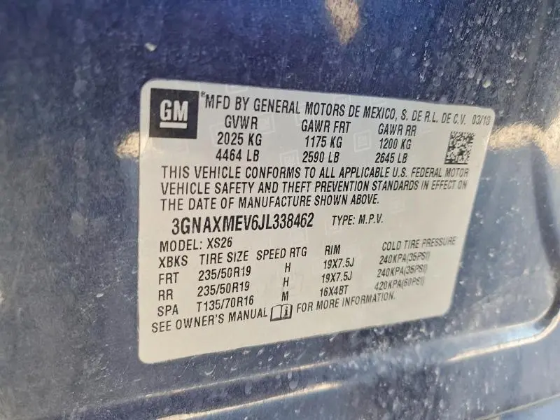 2018 CHEVROLET EQUINOX PREMIER  