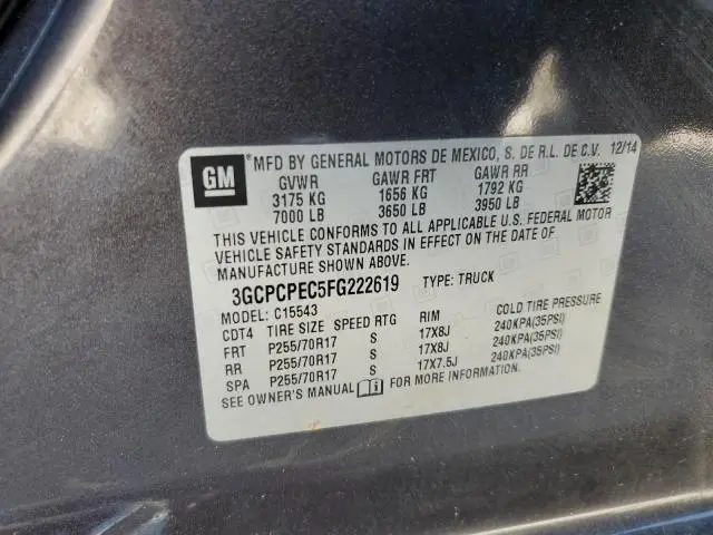 2015 CHEVROLET SILVERADO C1500  