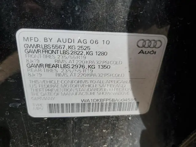 2011 AUDI Q5 PREMIUM PLUS  