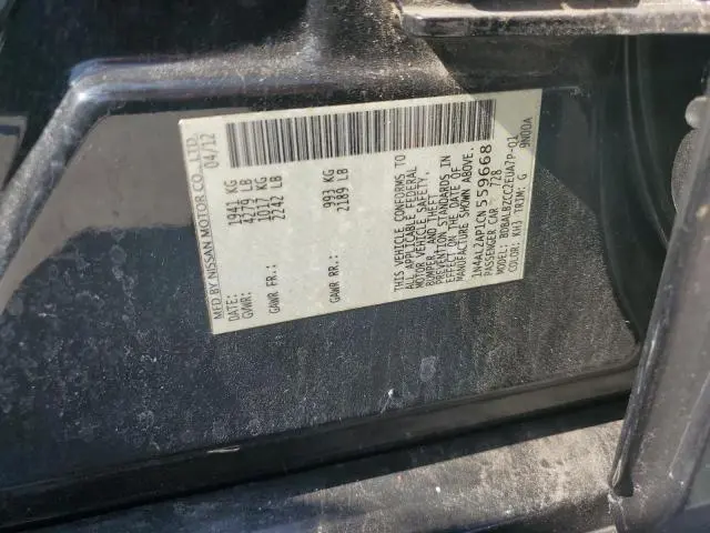2012 NISSAN ALTIMA BASE  
