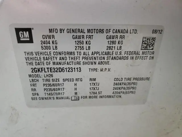 2013 GMC TERRAIN SLE  