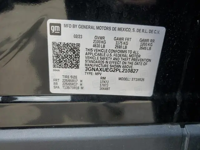 2023 CHEVROLET EQUINOX LT  