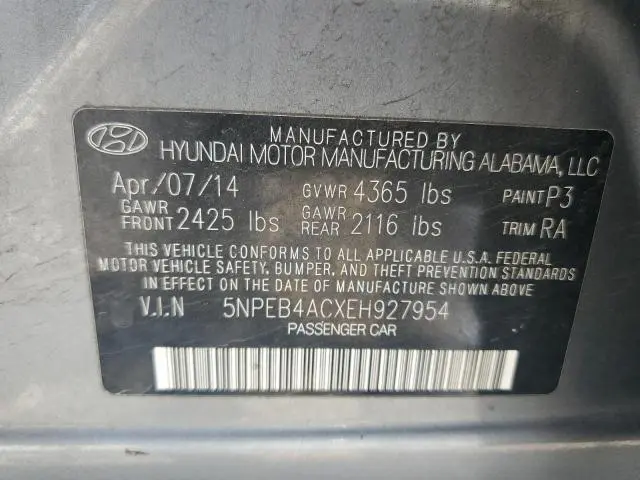 2014 HYUNDAI SONATA GLS  