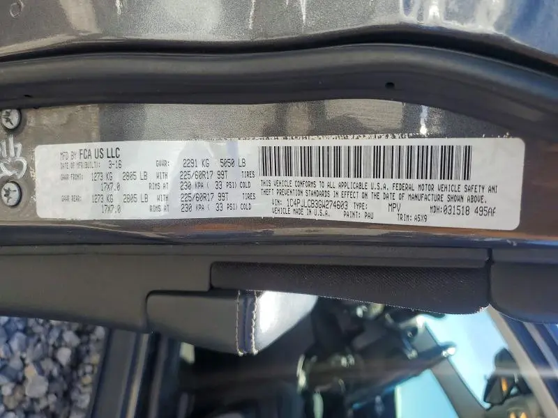 2016 JEEP CHEROKEE LATITUDE  