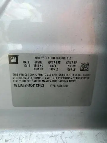 2012 CHEVROLET SONIC LS  