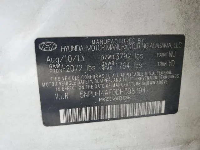 2013 HYUNDAI ELANTRA GLS