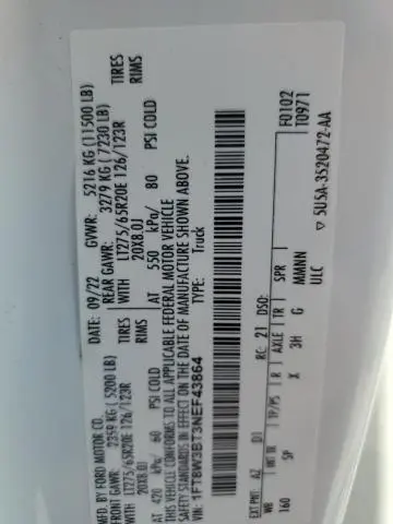 2022 FORD F350 SUPER DUTY  