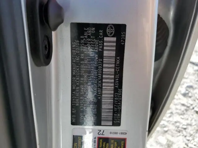 2010 TOYOTA CAMRY BASE