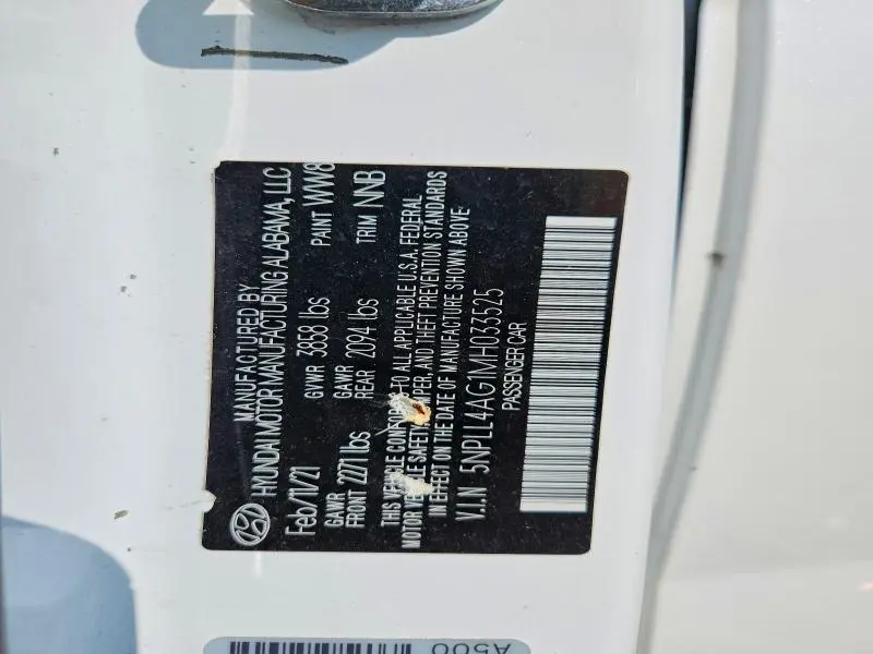 2021 HYUNDAI ELANTRA SE  
