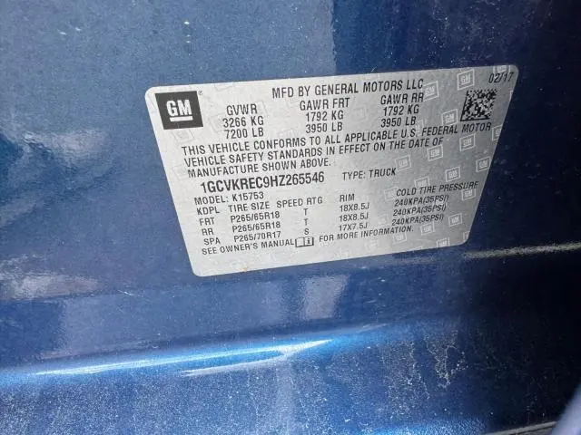 2017 CHEVROLET SILVERADO K1500 LT  
