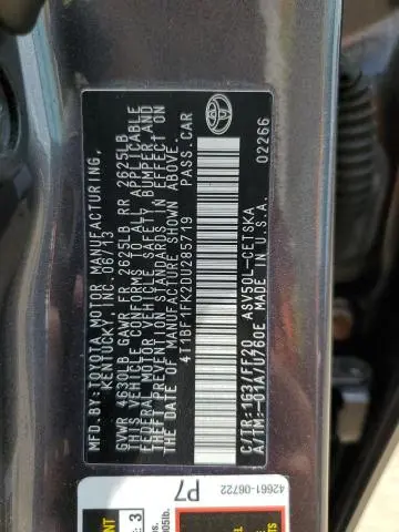 2013 TOYOTA CAMRY L  