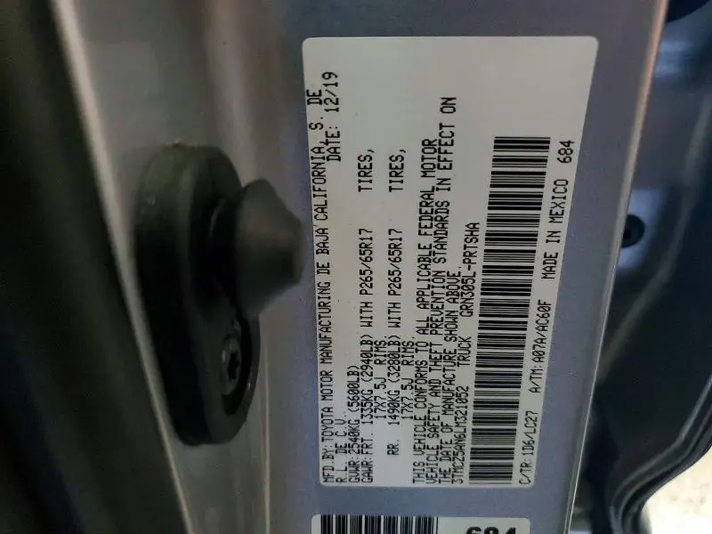 2020 TOYOTA TACOMA TRD SPORT  