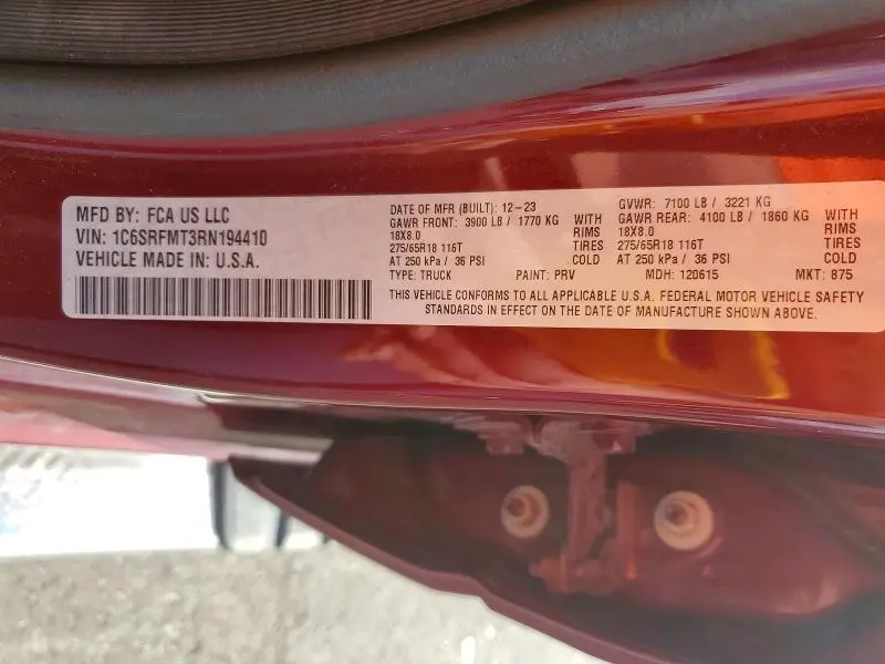 2024 RAM 1500 BIG HORN/LONE STAR  