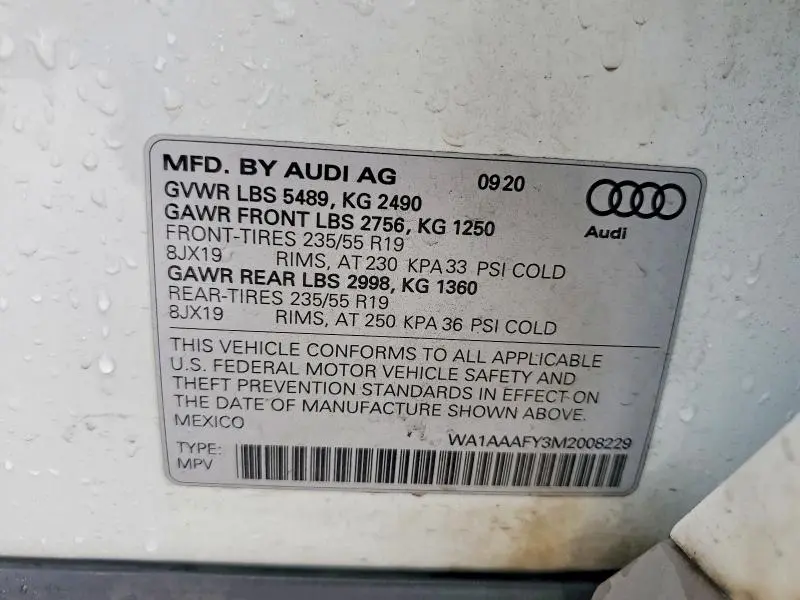 2021 AUDI Q5 PREMIUM  