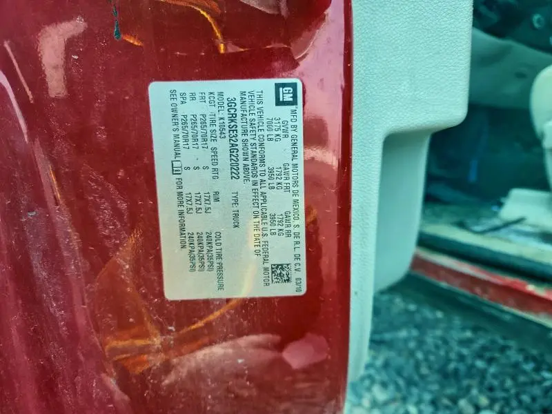 2010 CHEVROLET SILVERADO K1500 LT  