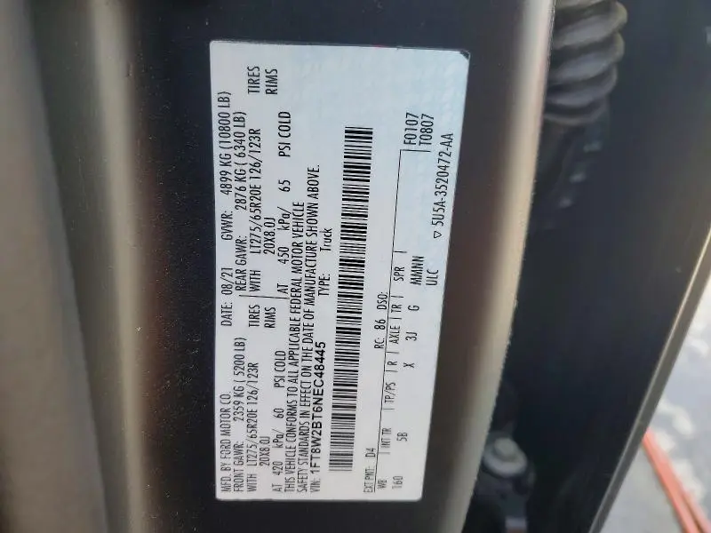 2022 FORD F250 SUPER DUTY  