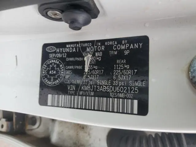 2013 HYUNDAI TUCSON GL  