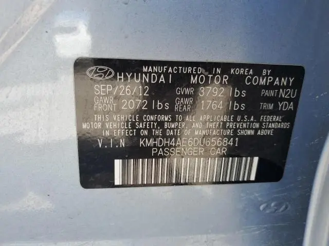 2013 HYUNDAI ELANTRA GLS