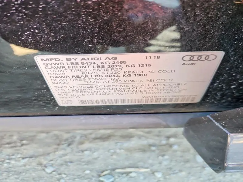 2019 AUDI Q5 PREMIUM PLUS  