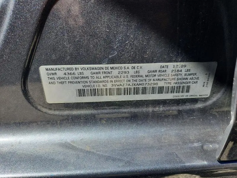 2010 VOLKSWAGEN JETTA LIMITED  