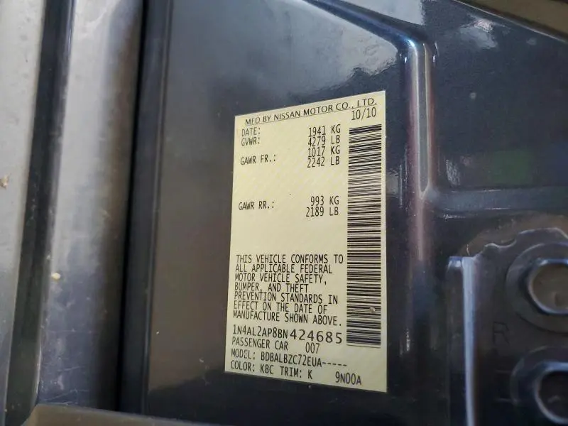 2011 NISSAN ALTIMA 2.5  