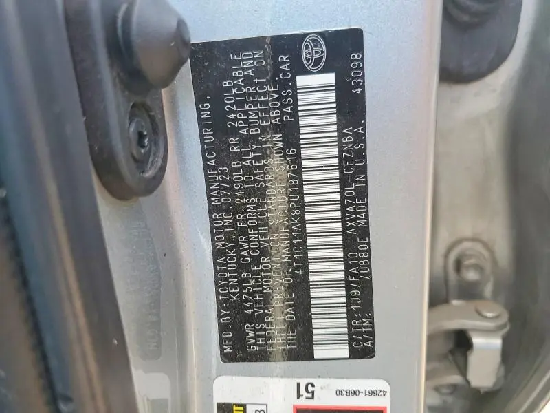 2023 TOYOTA CAMRY LE  