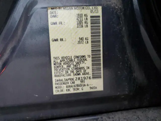 2013 NISSAN ALTIMA 2.5  