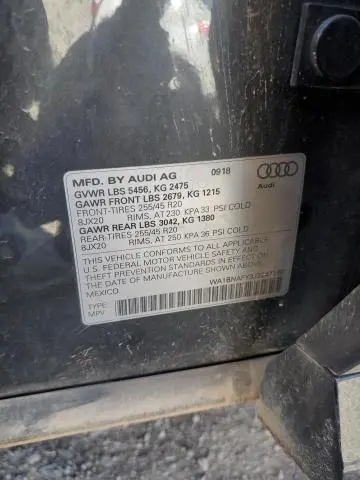 2018 AUDI Q5 PREMIUM PLUS  