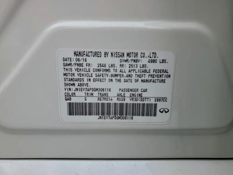 2016 INFINITI Q50 PREMIUM  