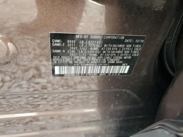 2020 SUBARU ASCENT LIMITED  