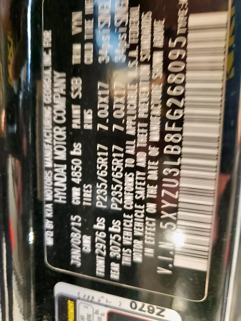 2015 HYUNDAI SANTA FE SPORT   