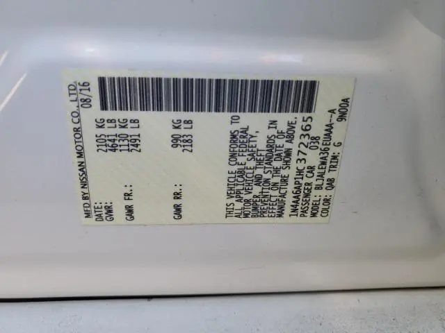 2017 NISSAN MAXIMA 3.5S  