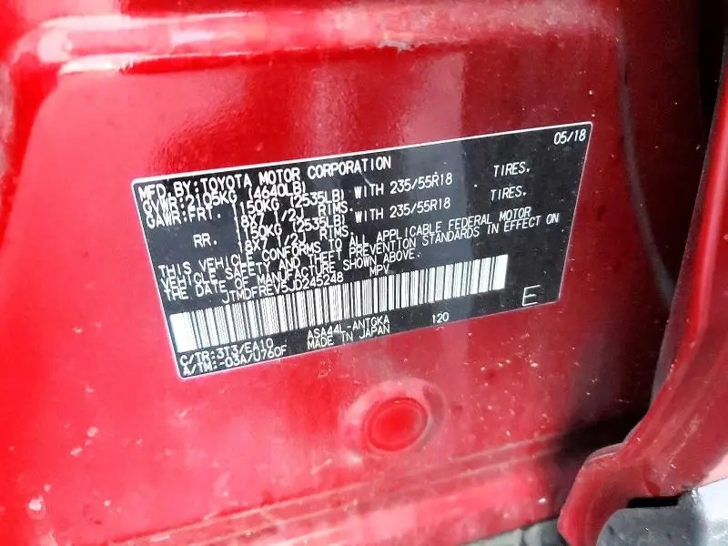 2018 TOYOTA RAV4 LIMITED  