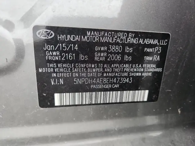 2014 HYUNDAI ELANTRA SE  