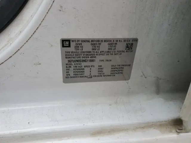 2017 GMC SIERRA K1500 SLT  