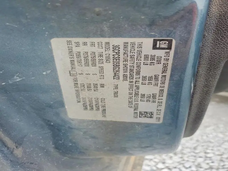 2011 CHEVROLET SILVERADO C1500 LT  