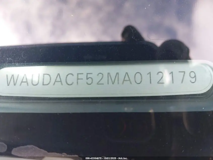 2021 AUDI A5 SPORTBACK PREMIUM 45 TFSI QUATTRO S TRONIC