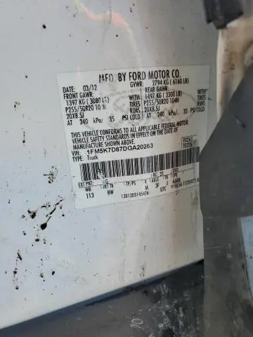 2013 FORD EXPLORER XLT  