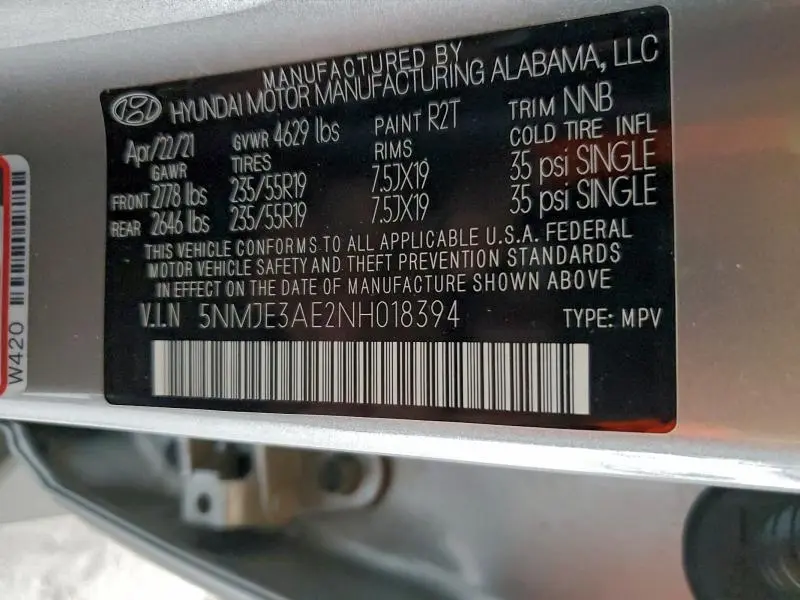 2022 HYUNDAI TUCSON LIMITED  