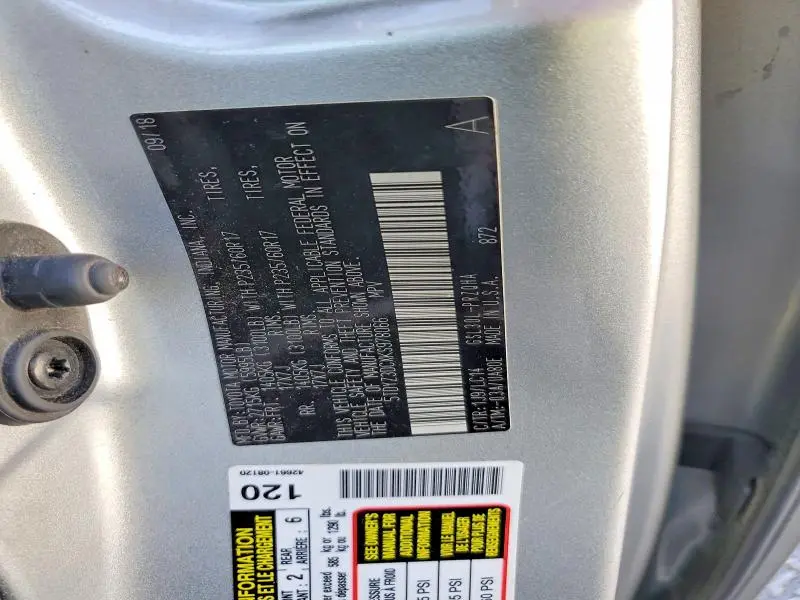 2019 TOYOTA SIENNA XLE 8-PASSENGER  